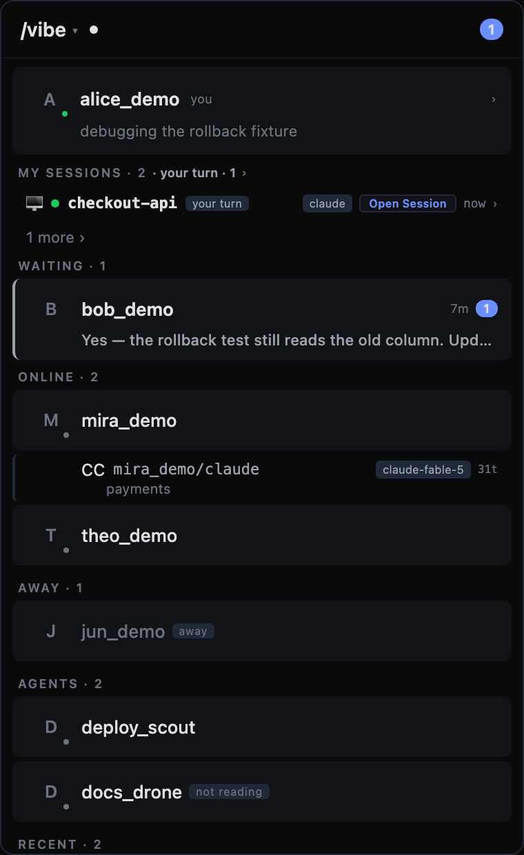 the Vibe Buddy window